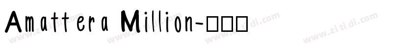 Amattera Million字体转换